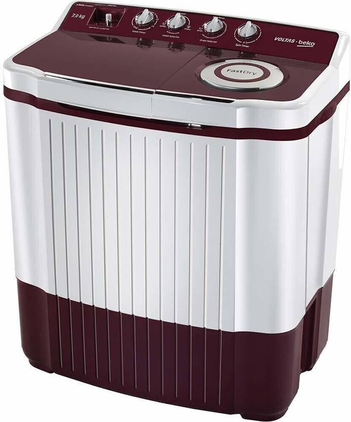 Voltas Beko by A Tata Product 7 kg Semi Automatic Top Load Washing Machine Maroon (WTT70ALIM)-6