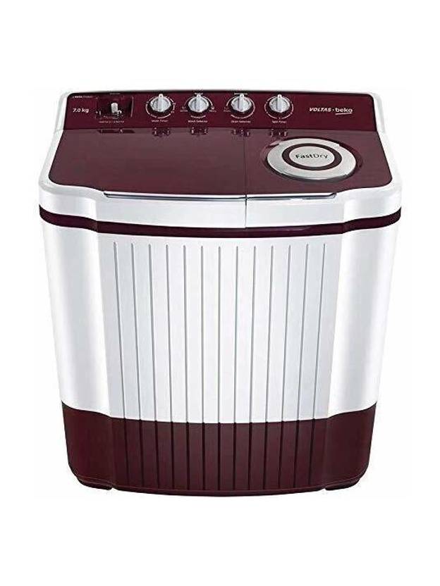 Voltas Beko by A Tata Product 7 kg Semi Automatic Top Load Washing Machine Maroon (WTT70ALIM)-5