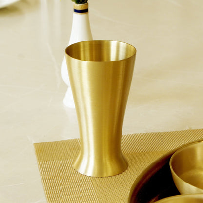 7 Pieces Brass Gujarati Thali Set Matte Finish