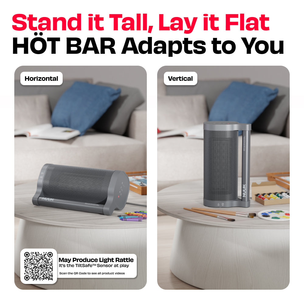 HÖT BAR | 2200W Space Heater with PTC Technology and Feather Touch Panel