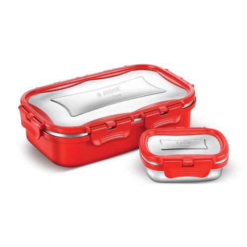 Judge Thermo Stainless Steel Lunch Box (800 ml- 1 Unit + 150 ml- 1 Unit)