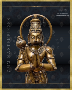 Hanuman Panchaloha Bronze Icon - 18"-  Masterpieces Collection