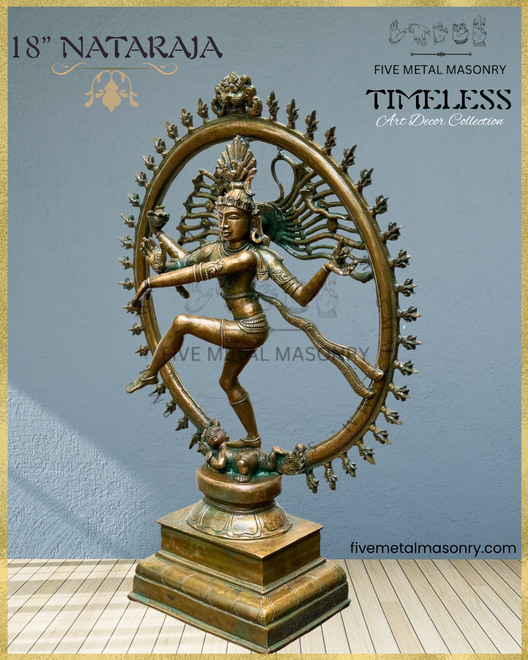 Nataraja Panchaloha Bronze Icon - 18" - Timeless Collection