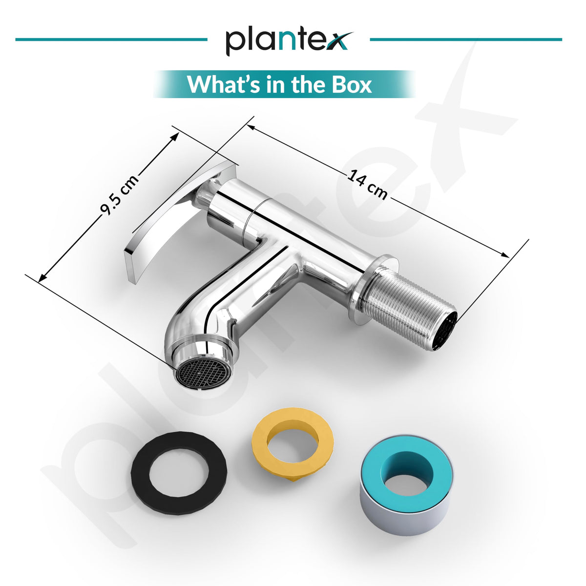 Plantex Pure Brass Pillar Tap For Wash Basin With Teflon Tape Single Lever Basin Tap Tabletop For Wash Basin Water Faucet ZUR-1501 Chrome-3