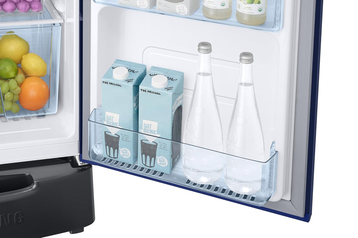Samsung 183 L, 2 Star, Digital Inverter, Direct-Cool Single Door Refrigerator (RR20H1812HV/HL, Himalayan Poppy Blue, Base Stand Drawer, Single Touch)-6