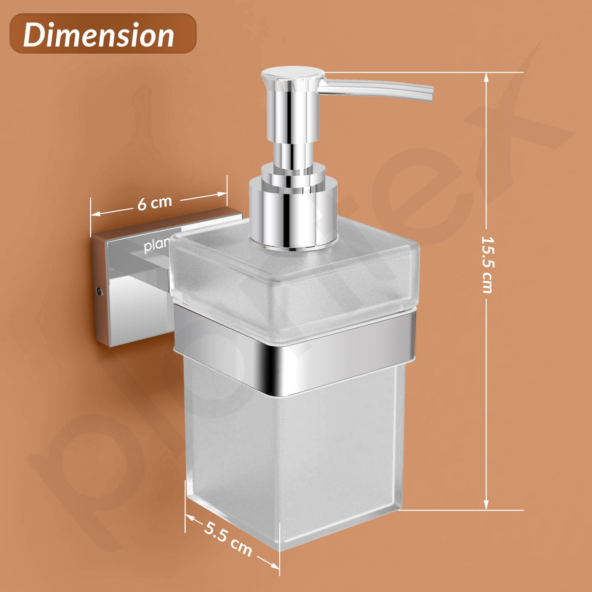 Plantex Stainless Steel Liquid Soap Dispenser/Shampoo Dispenser/Hand Wash Bathroom Accessories - Nexa (Chrome)-4