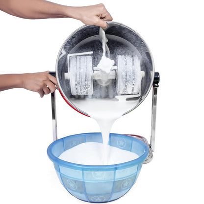 Ponmani Power Plus - 3Ltr Tilting Wet Grinder (Black, 225W Copper Motor, Fast Grinding)