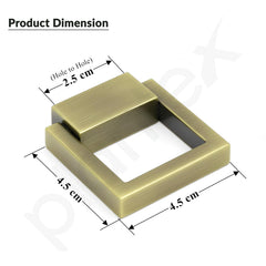 Plantex Drawer Kadi/2 Inch Chest Handle for Drawer/Square Cabinet Kadi/Pull-Push Small Kadi for Home/Office Drawer - Pack of 2 (SH-358, Brass Antique)-3