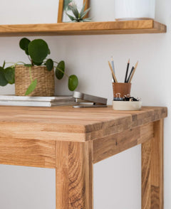 2 Seater Bar Table Only | Bar Table for Home | sheeshamWood, Natural Brown