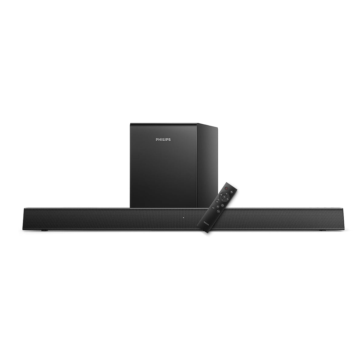 Philips Soundbar TAB5305, Wireless Subwoofer, 2.1 Channel, Bluetooth Enabled, Optical Connectivity, HDMI ARC