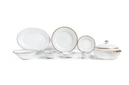 Clay Craft Diamond 310 GL Bone China Dinnerware Set, 38-Pieces, Multicolor, Standard