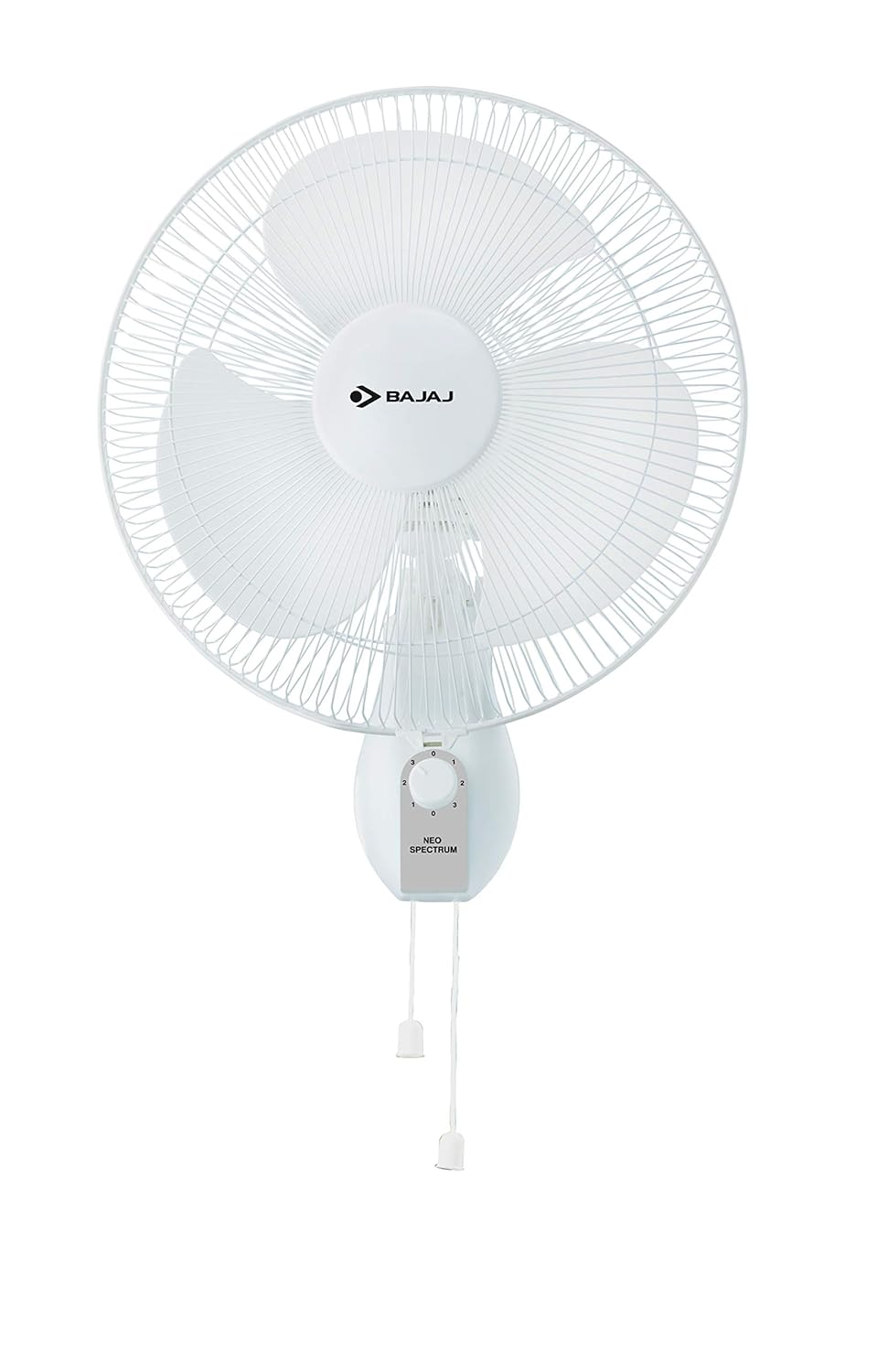 Bajaj Neo-Spectrum 300 Mm Wall Mount Fan | Wall Fan For Kitchen & Home | High Speed | High Air Delivery | Overload Thermal Protector | 2-Yrs Warranty 【Grey】