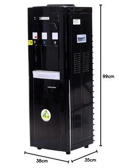 Blue Star Water Dispenser with Refrigerator - Black Color,14 Litre