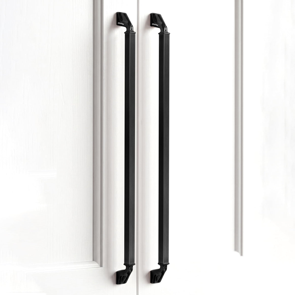 Plantex Aluminium Cabinet Handle/450mm Wardrobe Handle for Home/Cupboard Door Pull-Push Handles for Office - Pack of 1 (Black)-1