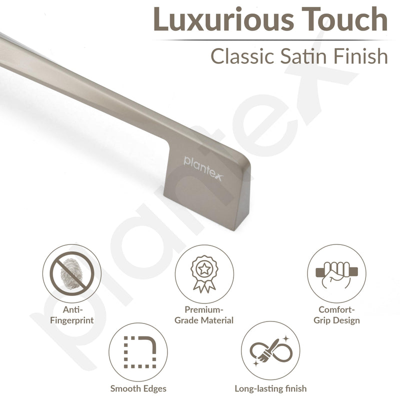Plantex Cabinet Handle/160mm Handle for Drawer/Wardrobe/Kitchen Handle/Pull-Push Handle for Home/Office - Pack of 2 (Satin) (Model APS-PH-104)-2