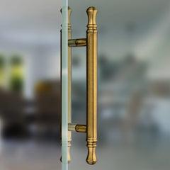 Plantex 14 inch Main Door Handle/Heavy Duty Door Handles for Main Door/Pull-Push Handle for Glass & Wooden Doors - Pack of 1 (Brass Antique) - 3 Years Warranty-4