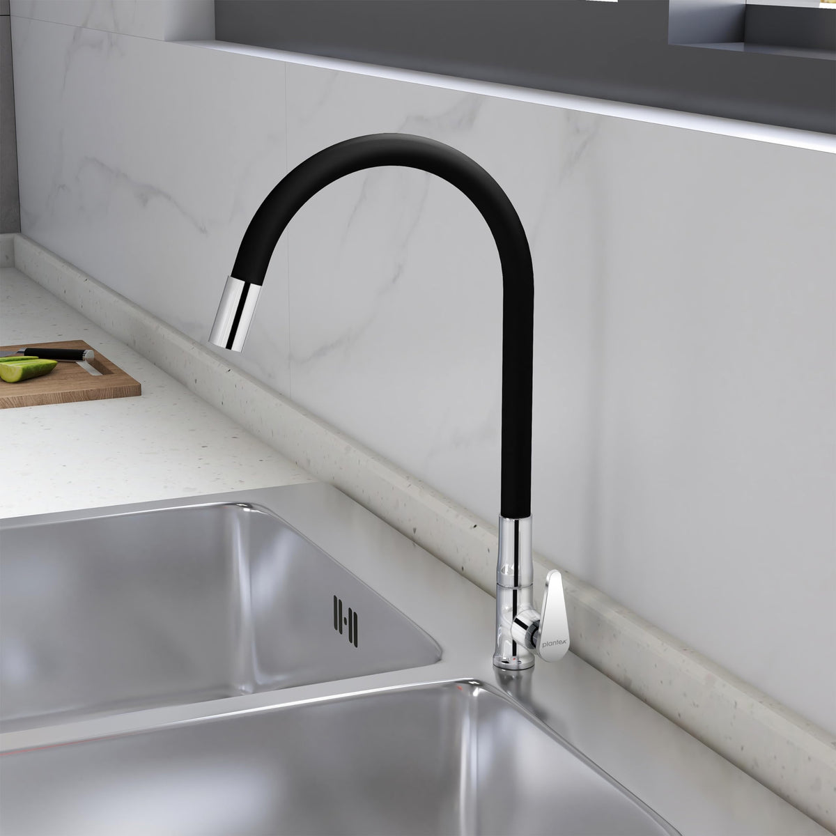 Plantex Pure Brass Kitchen Sink Tap Flexible/Kitchen Taps for Home Sink with Water Saving Nozzle/Kitchen Faucet -(LEA-712B)