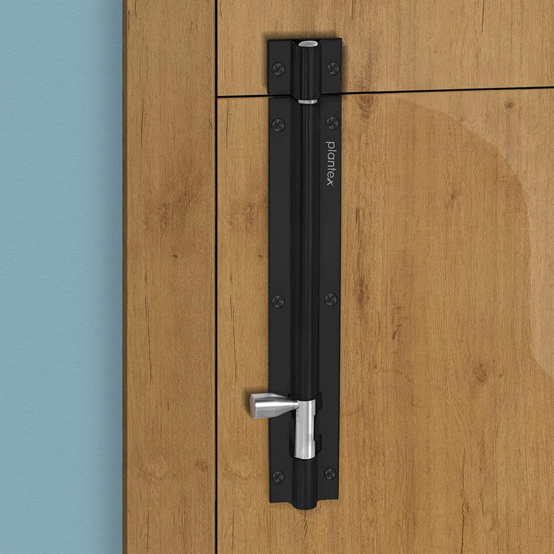 Plantex Stainless Steel Tower Bolt/Tower Bolt for Home,Offices Doors and Windows/8 Inch Tower Bolt for Main Door/Door Latch/Kundi/Chitakini/Door Latch for Windows - Pack of 2 (Multicolour)-5