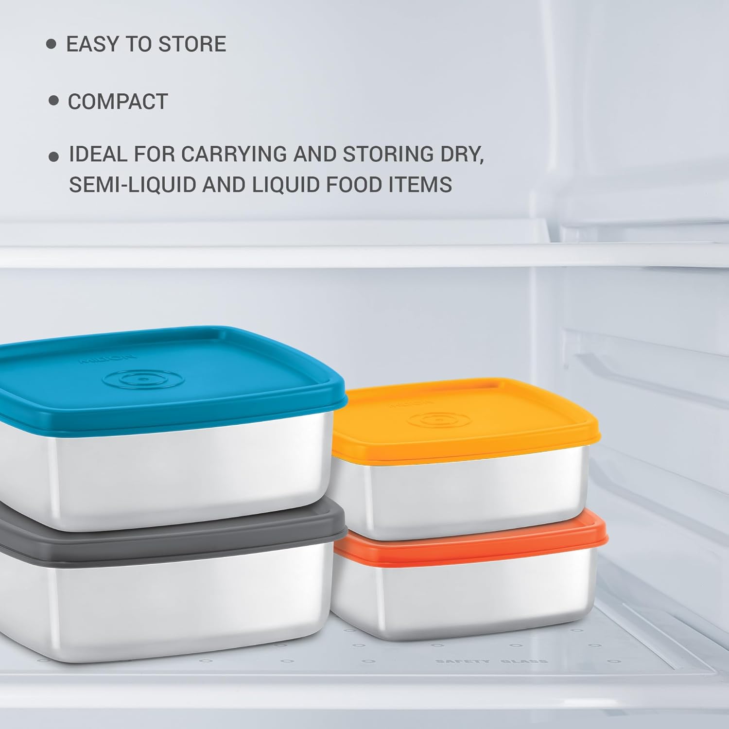 Steel Pro Rectangular Lunchbox (Milton)