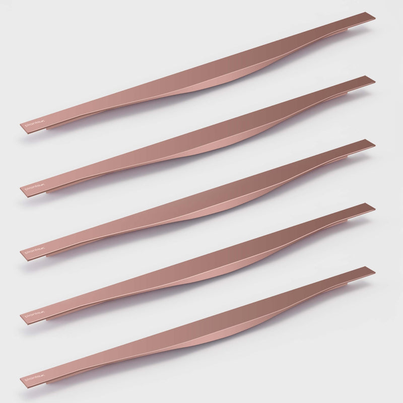 Plantex Profile Handle for Kitchen Cabinet/22 Inch Aluminium Drawer Profile Handle/Wardrobe Pull Handle for Home/Office/Hotel - Pack of 5 (Rose Gold) (Model APS-PF-1001)-1