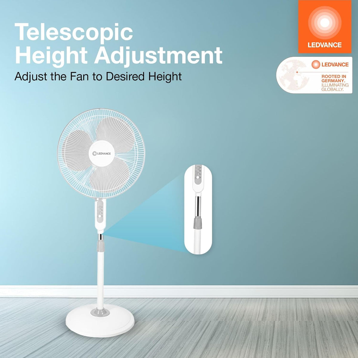 LEDVANCE Brezza Pedestal Fan 400mm-4