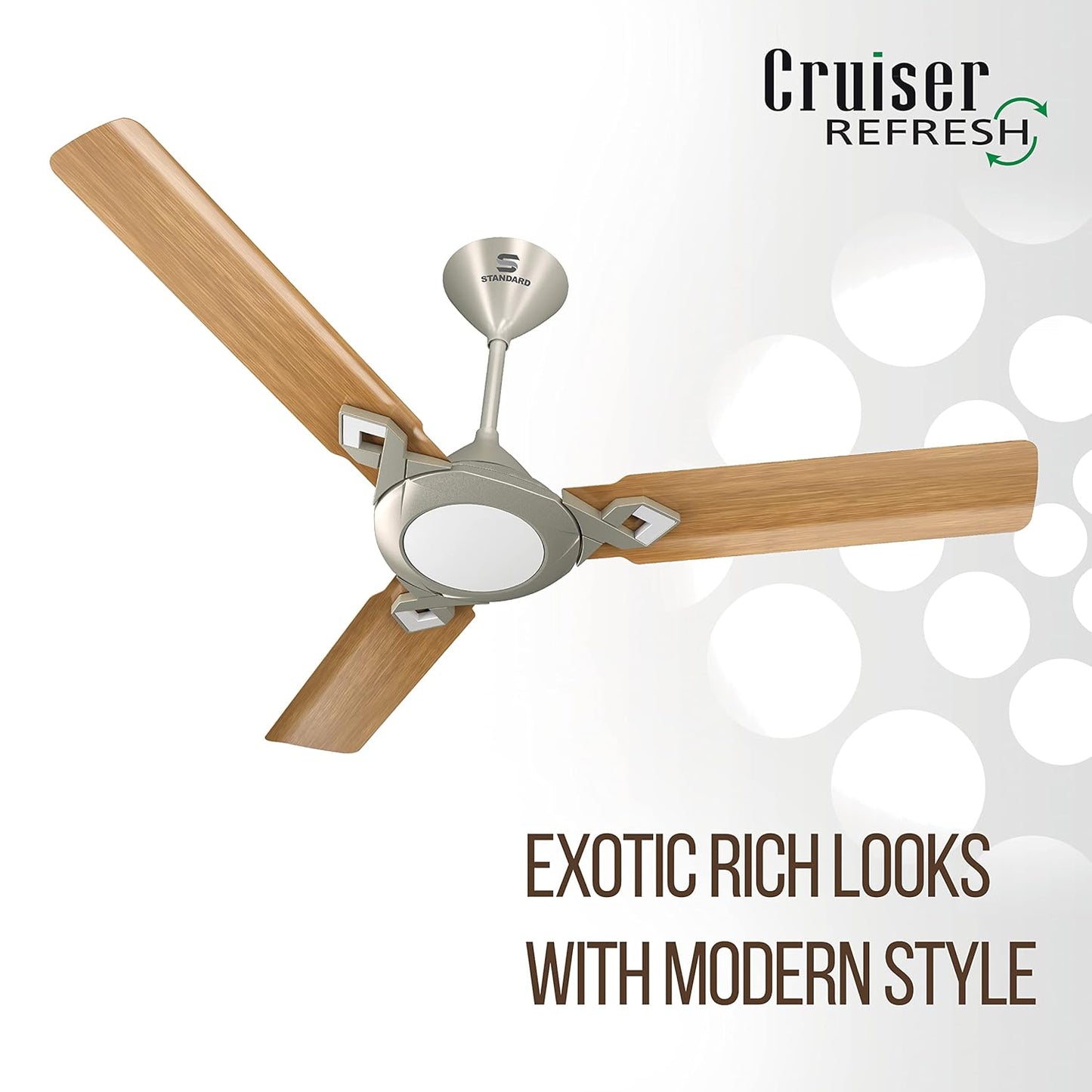 Standard Cruiser Refresh 1200mm Ceiling Fan (American Walnut)