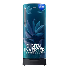 Samsung 183 L, 4 Star, Digital Inverter, Direct-Cool Single Door Refrigerator (RR20H28249U/NL, Paradise Bloom Blue, Base Stand Drawer, Single Touch)-1