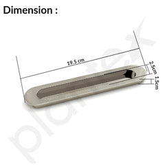 Plantex Sliding Door Handle/Concealed Handle for Sliding Door/160mm Concealed Handle for Wardrobe/Kitchen Cabinet - Pack of 2 (Satin) (Model APS-DTC-3770)-2