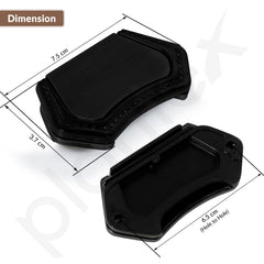 Plantex Drawer Kadi/3 Inch Chest Handle for Drawer/Rectangular Cabinet Kadi/Pull-Push Kadi for Home/Office Drawer - Pack of 2 (DTK-296, Black)-3