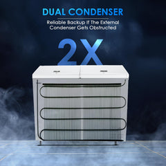 Haier HFC-325CM5, Double Door Combo Freezer (Half Cooler & Half Freezer Combo), Freeze & Chill together, Dual Condenser, Metal liner & 4 Years-6