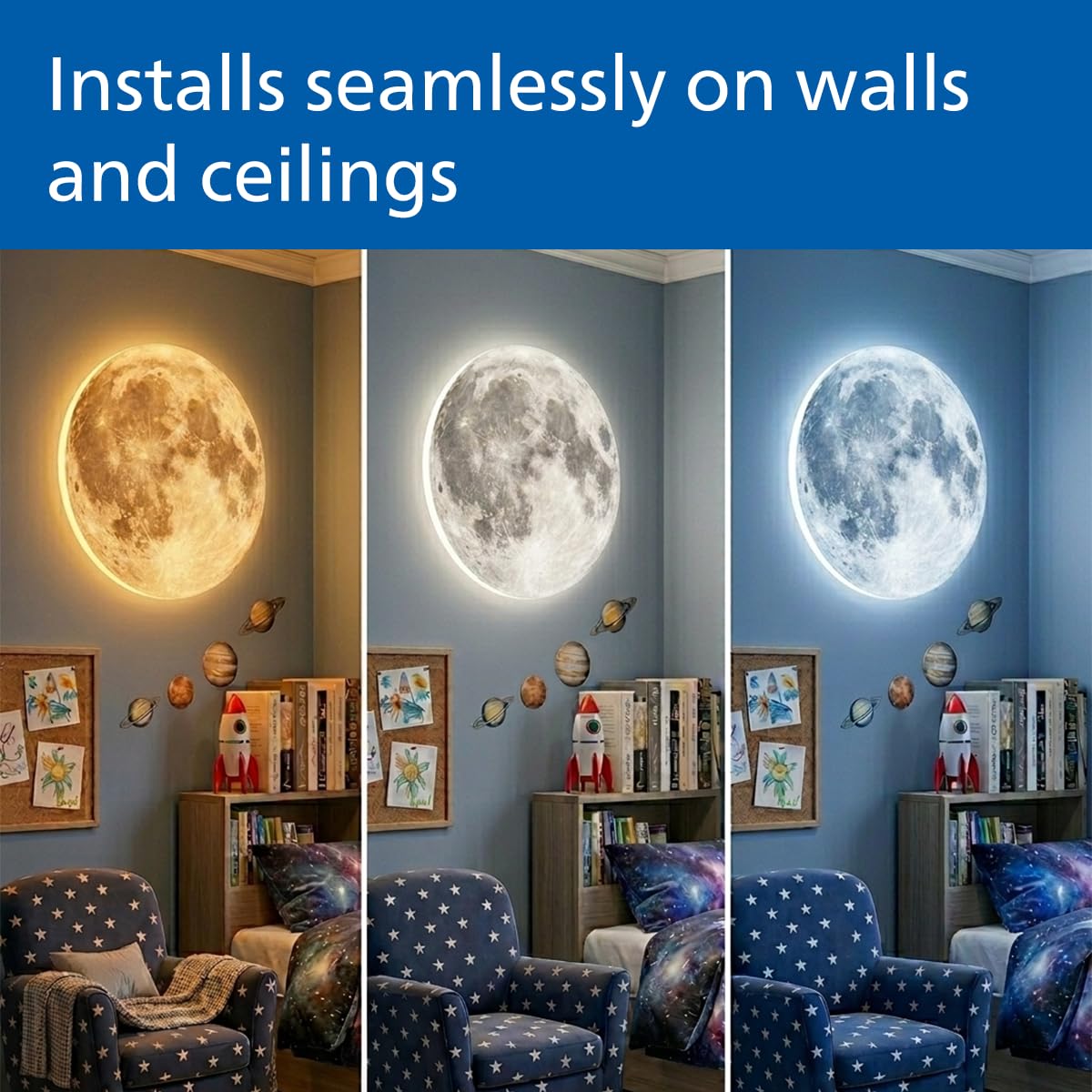 Philips Smart MoonView 22W Wi-Fi LED Ceiling Light
