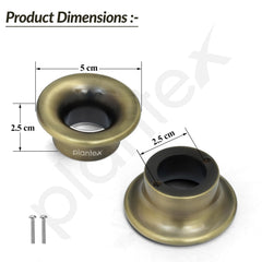Plantex Knobs for Drawers/Drawer Knobs/Round Knob for Cabinets/Pull-Push Knob for Kitchen/Bedroom Drawers - Pack of 3 (Brass Antique)-5