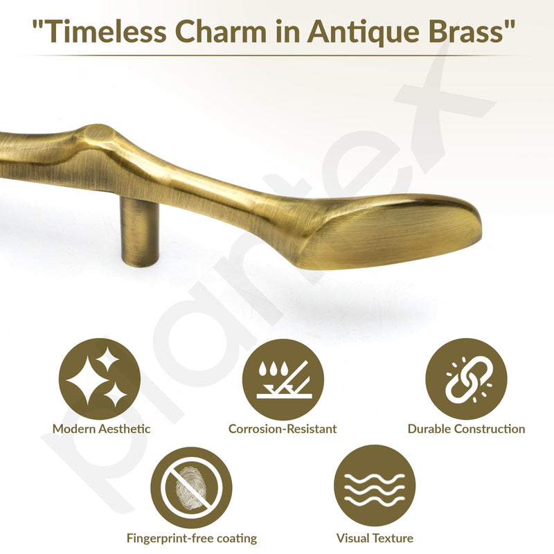 Plantex Cabinet Handle/224mm Handle for Cabinet/Furniture/Door Pull-Push Handle for Home/Office - Pack of 1 (Brass Antique) (Model APS-DTC-9136)-2