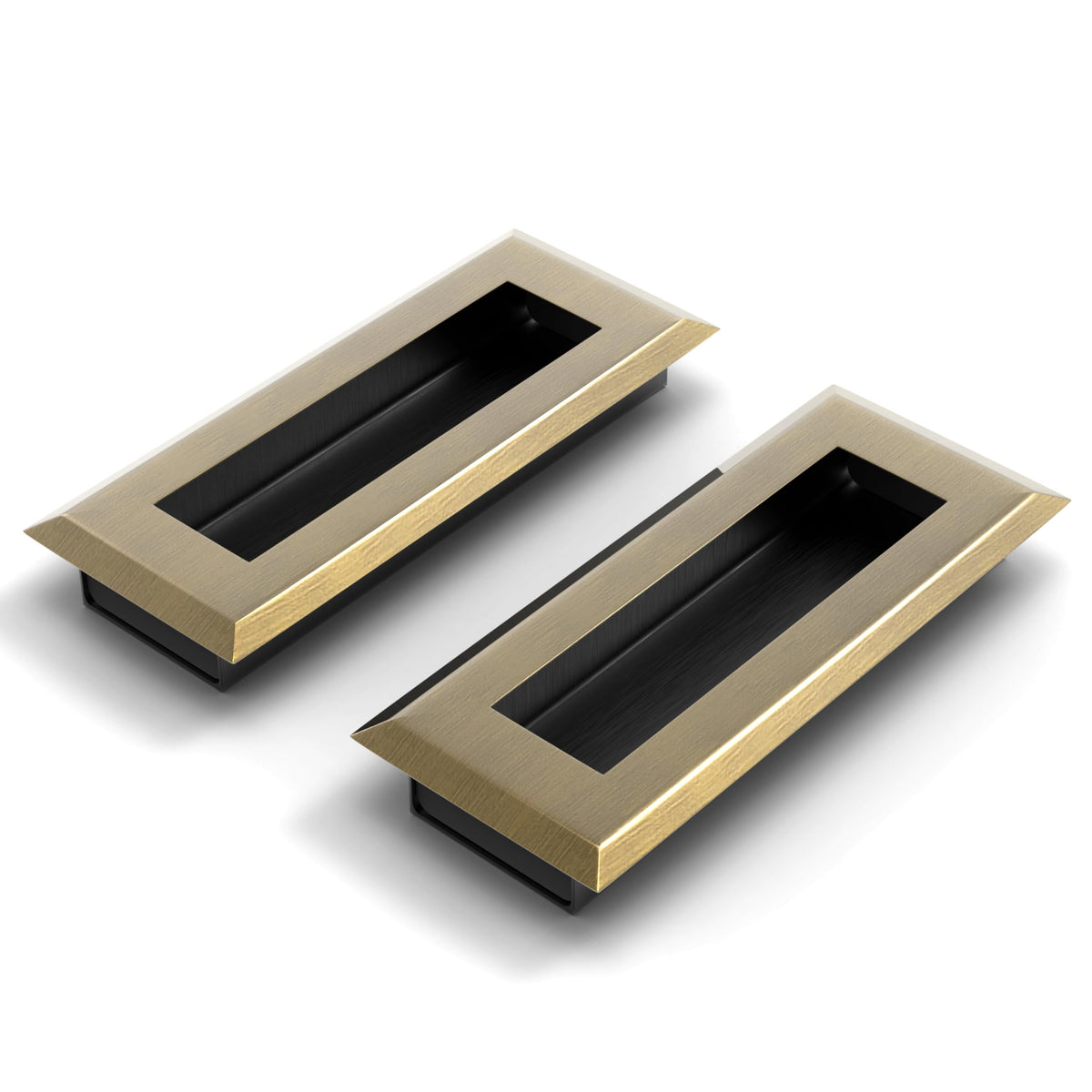 Plantex Sliding Door Handle/Concealed Handle for Sliding Door/96mm Concealed Handle for Wardrobe/Kitchen Cabinet - Pack of 2 (Brass Antique) (Model APS-DTC-3900)-1