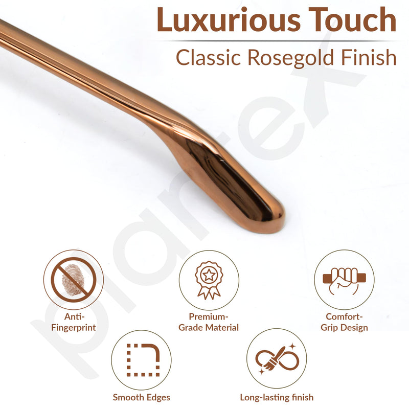 Plantex Cabinet Handle/224mm Handle for Wardrobe/Kitchen Handle/Pull-Push Handle for Home/Office - Pack of 1 (Rose Gold) (Model APS-PH-101)-3