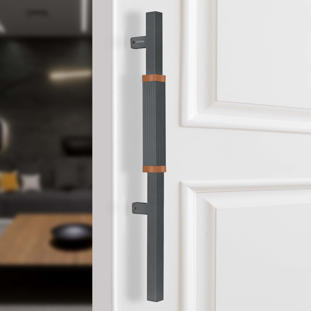 Plantex 20.5 Inch Main Door Handle/Aluminium Door Handle/Pull-Push Door Handle/Door Accessories (Pack of 1, Rose Gold, Grey)