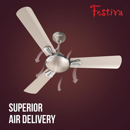 Havells Festiva 1200mm Dust Resistant Ceiling Fan (Gold Mist)