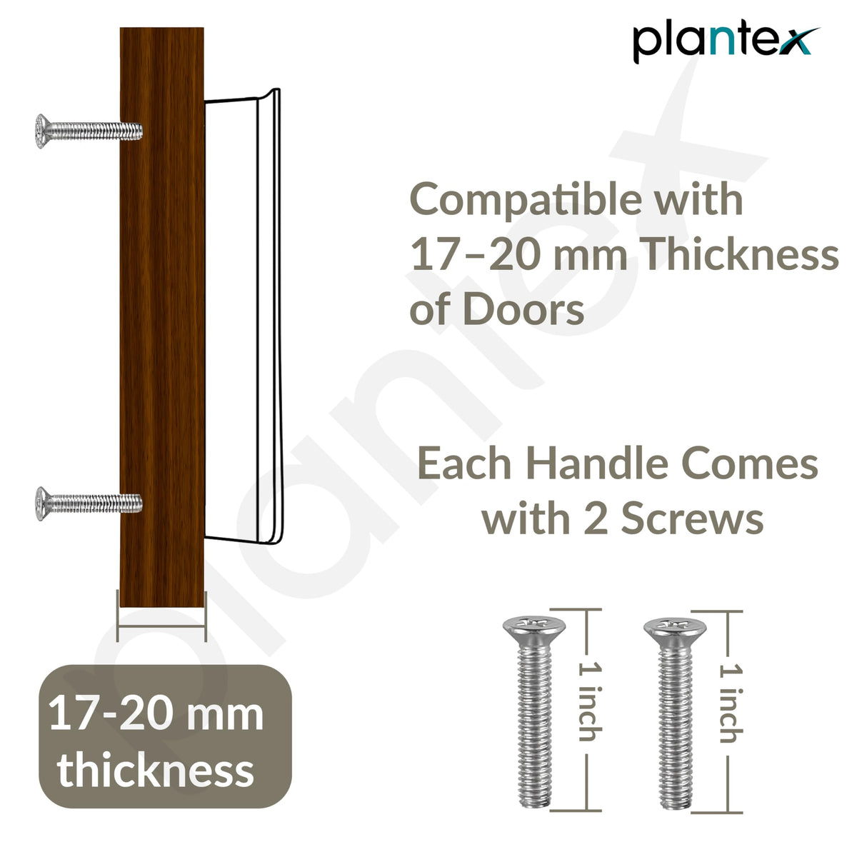 Plantex Cabinet Handle/Kitchen Cabinet Door Handle/Wardrobe/288 mm Cupboard Handle/Door Pull-Push Handle for Home/Office - Pack of 2 (Satin) (Model APS-DTC-5200)-5