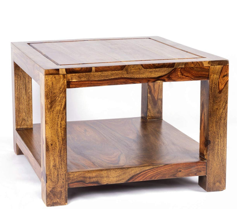 Solid Sheesham Wood Coffee Table/Centre Table - Teak Finish
