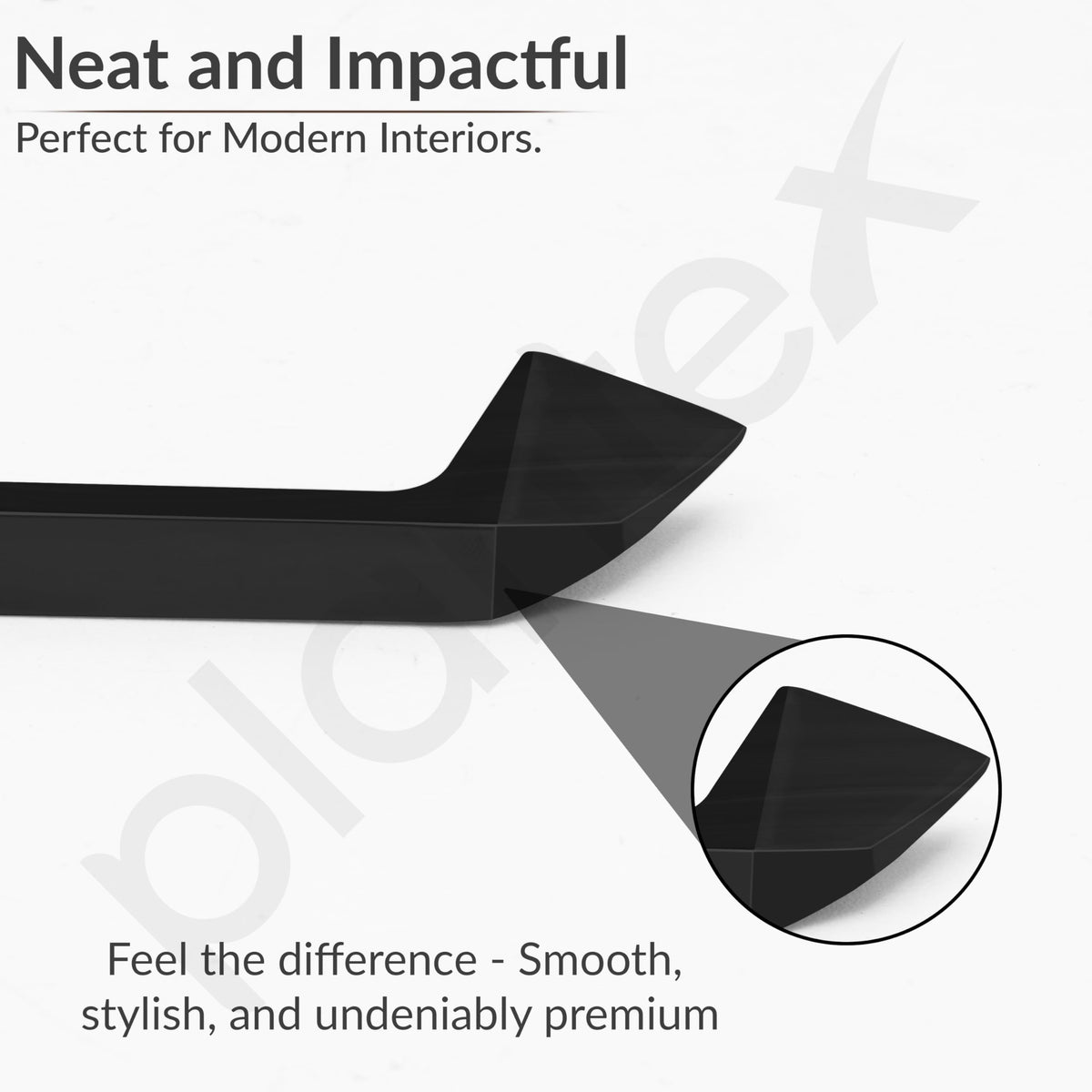 Plantex Cabinet Handle/Kitchen Cabinet Door Handle/Wardrobe/224 mm Cupboard Handle/Door Pull-Push Handle for Home/Office - Pack of 2 (Black) (Model APS-DTC-3780)-4
