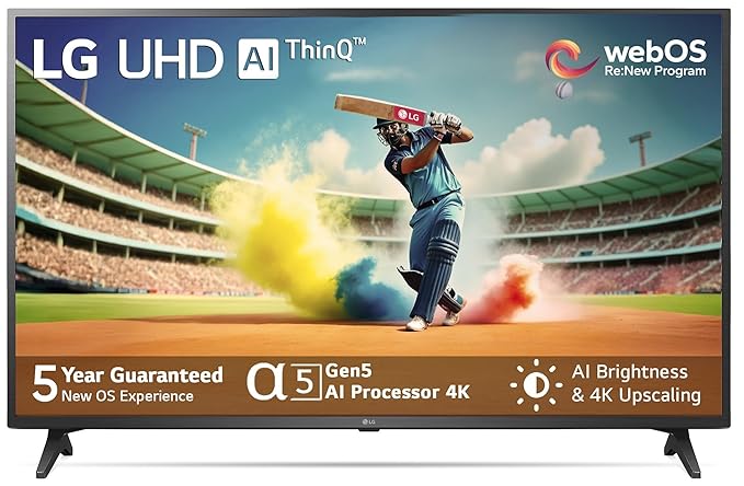 LG 139 cm (55 inches) 4K Ultra HD Smart LED TV 55UQ7500PSF (Ceramic Black)