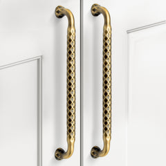Plantex Cabinet Handle/Kitchen Cabinet Door Handle/Wardrobe/288 mm Cupboard Handle/Door Pull-Push Handle for Home/Office - Pack of 2 (Brass Antique) (Model APS-DTC-3710)-1
