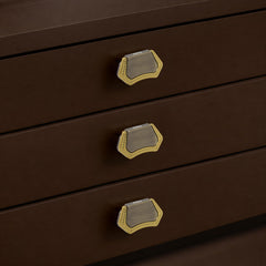 Plantex Drawer Kadi/3 Inch Chest Handle for Drawer/Rectangular Cabinet Kadi/Pull-Push Kadi for Home/Office Drawer - Pack of 3 (DTK-296, Brass Antique & Gold)-2