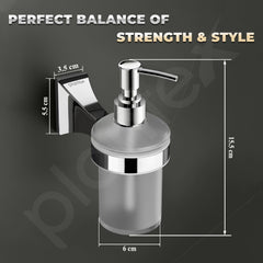 Plantex Liquid Soap Dispenser for Bathroom/Pure Brass Shampoo Dispenser/Handwash Dispenser/Bathroom Accessories - Pack of 1 (APS-DL-07, Chrome)-4