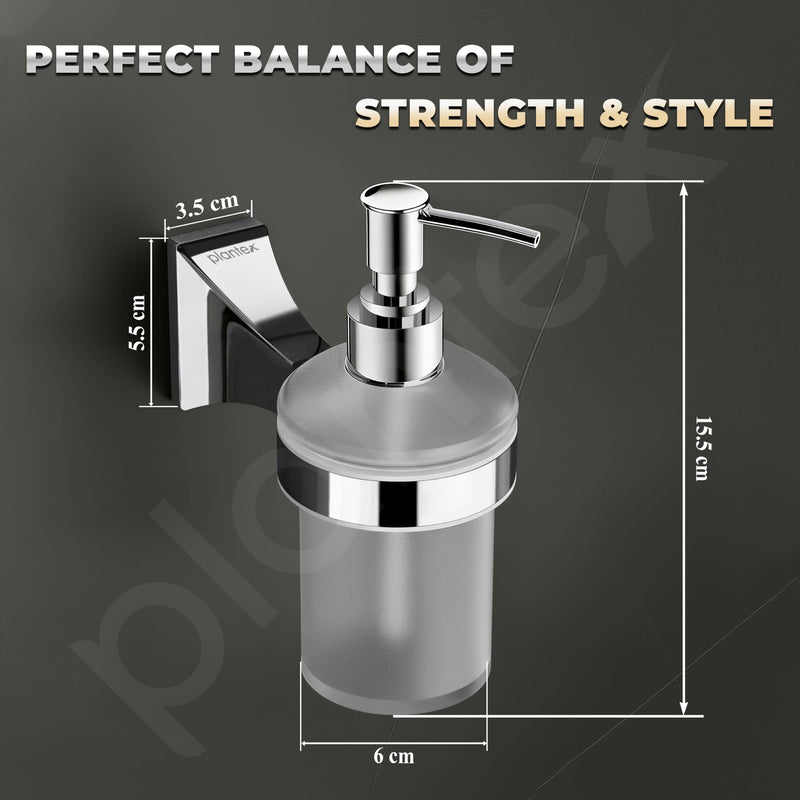 Plantex Liquid Soap Dispenser for Bathroom/Pure Brass Shampoo Dispenser/Handwash Dispenser/Bathroom Accessories - Pack of 1 (APS-DL-07, Chrome)-4