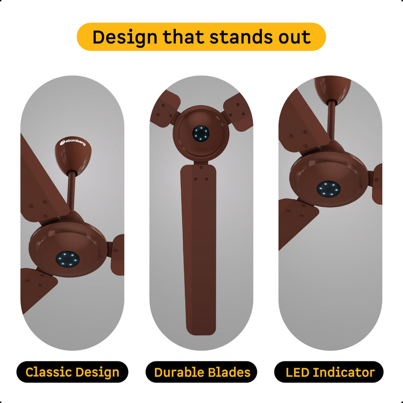 atomberg Ikano 1200mm BLDC Ceiling Fan with Remote Control | BEE 5 star Rated Energy Efficient Ceiling Fan | High Air Delivery with LED Indicators | 3 Year Warranty (Gloss White)
