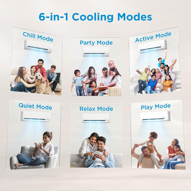 Midea 1 Ton 3 Star Inverter Split AC, Wi-Fi & 6-in-1, MAI12SD3R36W0-3