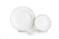 Clay Craft Mona 110 GL Bone China Dinnerware Set, 40-Pieces, Multicolor