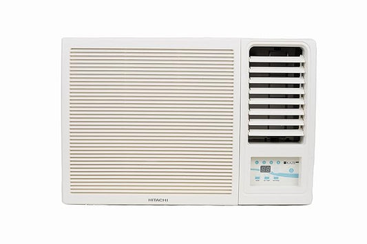 Hitachi 1 Ton 2 Star Window AC (Copper, Dust Filter, 2021 Model, RAW312HEDO, White)