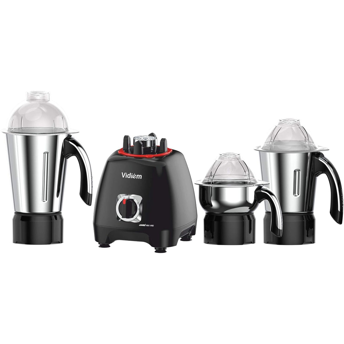 Vidiem MG 567 A Jumbo Mix Pro Mixer Grinder 1000W with 2 Jars (Black)